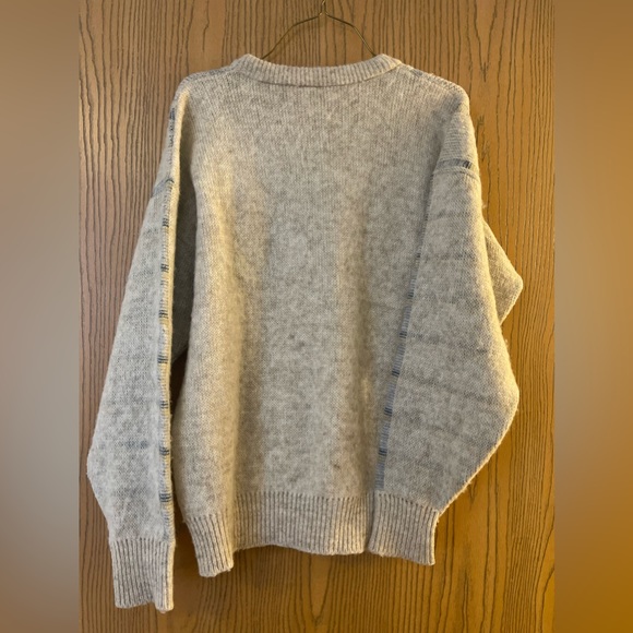 100% Wool Samband of Iceland Plaid Sweater - Picture 2 of 4